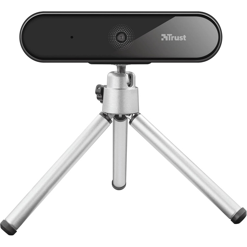Trust Tyro Webcam Full HD 1080p avec Micro Intégré, Web Caméra d’Ordinateur USB pour PC, Ordinateur Portable, Laptop, Macbook, M