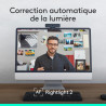 Logitech C925e, Webcam Professionnelle, vidéo HD 1080p/30 IPS, Correction lumière, autofocus, Son Clair, obturateur confidential
