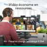 Logitech C925e, Webcam Professionnelle, vidéo HD 1080p/30 IPS, Correction lumière, autofocus, Son Clair, obturateur confidential