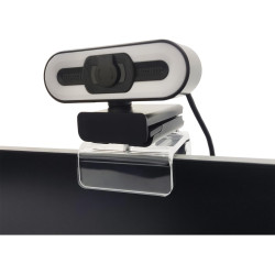 Support de webcam pour moniteur, compatible avec Logitech et autres webcams avec filetage 6,35 mm, support acrylique transparent