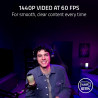 Razer Webcam de Streaming Kiyo V2 X: 1440p 60 FPS - Mise au Point Automatique - Microphone intégré - Objectif Grand Angle - Obtu