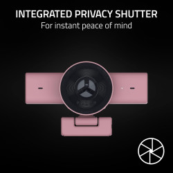 Razer Webcam de Streaming Kiyo V2 X: 1440p 60 FPS - Mise au Point Automatique - Microphone intégré - Objectif Grand Angle - Obtu