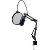 Oversteel - Elinvar USB Gaming Microphone, cardioïde et omnidirectionnel avec bras et support, illumination RGB, Plug & Play, co
