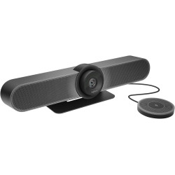 Logitech MeetUp Caméra 4K Ultra HD pour salles de conférence, Noir