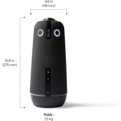Owl Labs Meeting Owl 4+ Caméra Visio-Conférence Intelligente 360° 4K avec Microphone et Haut-Parleur (Auto-Focus locuteur, Zoom 