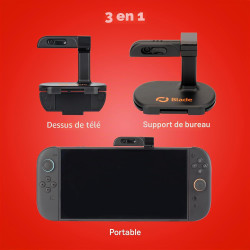 Blade Mini-caméra 1080p pour Nintendo Switch 2, 3 en 1, tragbar, pour Bureau et Fernseher, inklusive Ständer, FullHD, Sichtschut