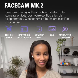 Pack Elgato Prompter avec caméra - Téléprompteur haut de gamme avec webcam Full HD, compatible HDR, idéal pour streaming, présen