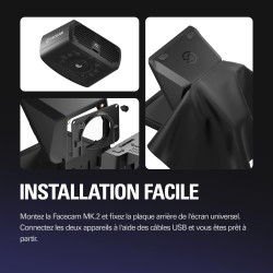Pack Elgato Prompter avec caméra - Téléprompteur haut de gamme avec webcam Full HD, compatible HDR, idéal pour streaming, présen