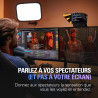 Pack Elgato Prompter avec caméra - Téléprompteur haut de gamme avec webcam Full HD, compatible HDR, idéal pour streaming, présen