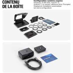 Pack Elgato Prompter avec caméra - Téléprompteur haut de gamme avec webcam Full HD, compatible HDR, idéal pour streaming, présen