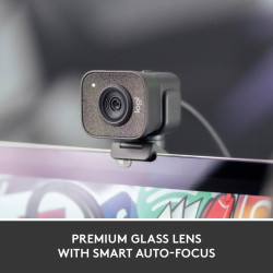 Logitech StreamCam Plus Webcam avec trépied (Graphite)
