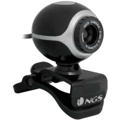 NGS XPRESSCAM300 - Webcam pour PC avec Microphone Intégré, Résolution VGA, Connexion USB 2.0 et Plug&Play
