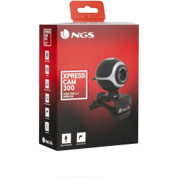 NGS XPRESSCAM300 - Webcam pour PC avec Microphone Intégré, Résolution VGA, Connexion USB 2.0 et Plug&Play