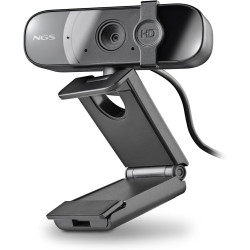NGS XPRESSCAM 1080FHD - Webcam Full HD 1080p avec Microphone intégré et Connexion USB 2.0 pour Les appels vidéo dans Skype, Zoom
