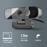 NGS XPRESSCAM 1080FHD - Webcam Full HD 1080p avec Microphone intégré et Connexion USB 2.0 pour Les appels vidéo dans Skype, Zoom