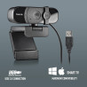 NGS XPRESSCAM 1080FHD - Webcam Full HD 1080p avec Microphone intégré et Connexion USB 2.0 pour Les appels vidéo dans Skype, Zoom