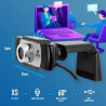 NGS XPRESSCAM720 - Webcam HD 1280x720 avec Connexion USB 2.0, Microphone Integré, 1Mpx de Resolution Réelle et Plug&Play