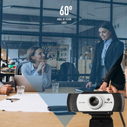 NGS XPRESSCAM720 - Webcam HD 1280x720 avec Connexion USB 2.0, Microphone Integré, 1Mpx de Resolution Réelle et Plug&Play