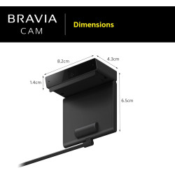 Sony BRAVIA CAM CMU-BC1 - Accessoire TV pour BRAVIA XR and X1 2022 Web Cam Connection USB Noire
