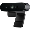Logitech Brio Ultra 4k HD Pro Webcam, Streaming Rapide 1080p/60ips, Champs de Vision Réglable, Zoom X5, Compatible avec Skype, W