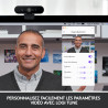 Logitech Brio Ultra 4k HD Pro Webcam, Streaming Rapide 1080p/60ips, Champs de Vision Réglable, Zoom X5, Compatible avec Skype, W