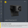 Jabra PanaCast 20 Caméra de Visioconférence 4K - Caméra Vidéo Personnelle Flexible Plug & Play - Webcam 4K Ultra-HD Alimentée pa