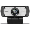 LogiLink UA0377 Webcam de conférence HD USB, Objectif Ultra Grand Angle 120°, Double Microphone avec réduction du Bruit, Mise au