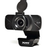 PORT CONNECT WEBCAM FULL HD 1080P compatible Window & Mac connectique USB-A & USB-C Microphone Noir