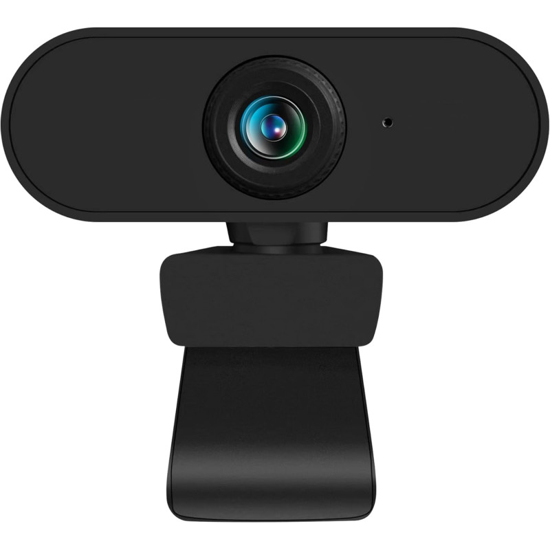 Atlantis Webcam Full HD 1080p 1920x1080/30fps, Mise au Point Manuelle, Microphone intégré, Connexion USB, Balance des Blancs, An