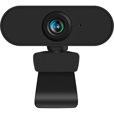 Atlantis Webcam Full HD 1080p 1920x1080/30fps, Mise au Point Manuelle, Microphone intégré, Connexion USB, Balance des Blancs, An