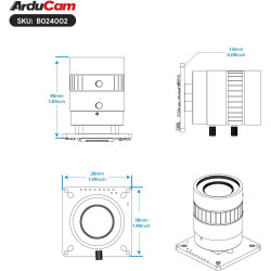 Arducam IMX477 Pi HQ Camera for Raspberry Pi 5, Comes with a 1/2.3” 6mm Focal Length CS Lens, Widely Compatible with Raspberry P
