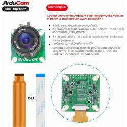 Arducam IMX477 Pi HQ Camera for Raspberry Pi 5, Comes with a 1/2.3” 6mm Focal Length CS Lens, Widely Compatible with Raspberry P