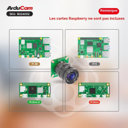 Arducam IMX477 Pi HQ Camera for Raspberry Pi 5, Comes with a 1/2.3” 6mm Focal Length CS Lens, Widely Compatible with Raspberry P