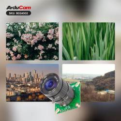Arducam IMX477 Pi HQ Camera for Raspberry Pi 5, Comes with a 1/2.3” 6mm Focal Length CS Lens, Widely Compatible with Raspberry P