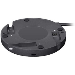 Logitech 939-001647 Rally Mic Pod Hub – Répartiteur de micro USB pour une couverture audio étendue – Compatible avec Logitech Ra