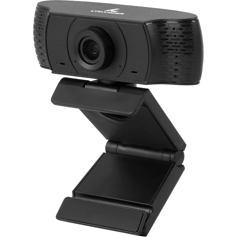 LYCANDER HD Webcam - avec Microphone Intégré, Câble USB, Hauteur Ajustable, Résolution 720p HD