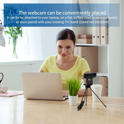 LYCANDER HD Webcam - avec Microphone Intégré, Câble USB, Hauteur Ajustable, Résolution 720p HD