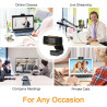 LYCANDER HD Webcam - avec Microphone Intégré, Câble USB, Hauteur Ajustable, Résolution 720p HD