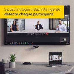 Jabra PanaCast Caméra de vidéoconférence panoramique 4K - Caméra pour conférence, solution vidéo flexible Plug-and-Play avec un 