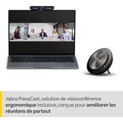 Jabra PanaCast Meet Anywhere, Kit de visioconférence - Vue panoramique 4K, Jabra Speak 750 - Certifié UC, Compatible avec MS Tea