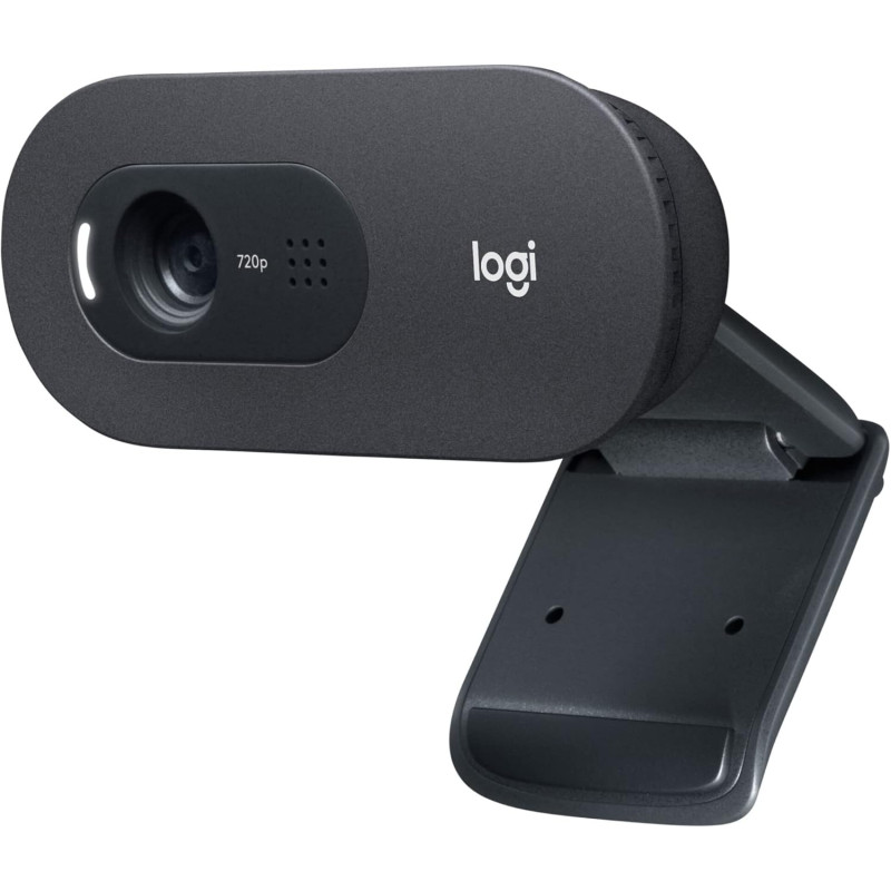 Logitech C505e Webcam Professionnelle HD - Webcam USB HD 720p pour Ordinateur de Bureau et Ordinateur Portable, avec Microphone 