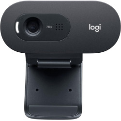 Logitech C505e Webcam Professionnelle HD - Webcam USB HD 720p pour Ordinateur de Bureau et Ordinateur Portable, avec Microphone 