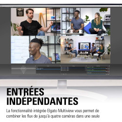 Corsair Elgato Cam Link Pro, carte d’acquisition interne à 4 entrées HDMI, streaming et enregistrement 1080p60 ou 4K30 pour visi