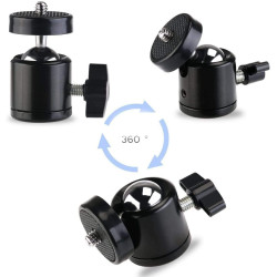 Anneau Lumineux pour Webcam Logitech C920, C922x, C930e, Brio 4K, C925e, C922, C930, C615 Trou de vis 6,35 mm - Lumière de 25,4 