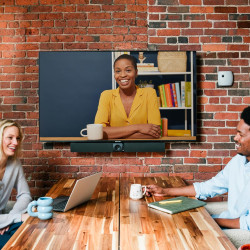 Appareil de visio Owl Bar – Barre de visio 4K avec focalisation sur l'intervenant, certifié pour Microsoft Teams (Ajoutez Un Mee