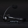 Konix Mythics Casque Gaming Filaire monaural PS-100 pour PS4 et PS5 - Microphone Anti-Bruit léger - Noir