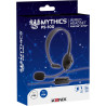 Konix Mythics Casque Gaming Filaire monaural PS-100 pour PS4 et PS5 - Microphone Anti-Bruit léger - Noir