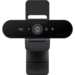 Logitech Brio Stream Webcam - Appel vidéo Ultra 4K HD, Correction Automatique de la lumière, Streaming, Noir