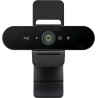 Logitech Brio Stream Webcam - Appel vidéo Ultra 4K HD, Correction Automatique de la lumière, Streaming, Noir