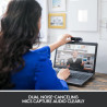 Logitech Brio Stream Webcam - Appel vidéo Ultra 4K HD, Correction Automatique de la lumière, Streaming, Noir